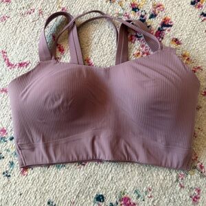 Lululemon Like a Cloud Ribbed Longline Bra *Light Support, D/DD Cup, Size 10